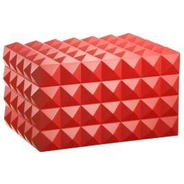Colibri Grand Quasar Red humidor kb 170 szál szivar számára, színű digitális hygrométerrel - piros
