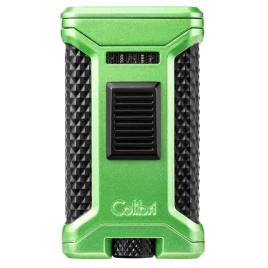 Colibri Ascari Light Green & Black hármas szúrólángos szivaröngyújtó beépített szivarfúróval