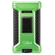 Colibri Ascari Light Green & Black hármas szúrólángos szivaröngyújtó beépített szivarfúróval