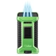 Colibri Ascari Light Green & Black hármas szúrólángos szivaröngyújtó beépített szivarfúróval