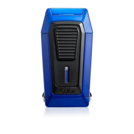 Colibri Quantum Blue tripla szúrólángos szivar öngyújtó beépített ék vágóval - kék 