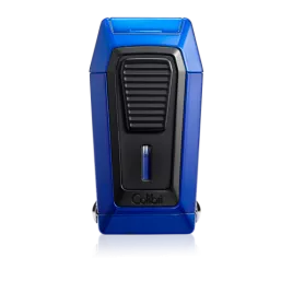 Colibri Quantum Blue tripla szúrólángos szivar öngyújtó beépített ék vágóval - kék 