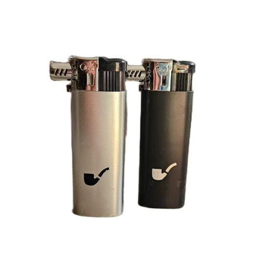 Cool Pipe ezüst színű újratölthető pipagyújtó oldalsó lánggal - Cool