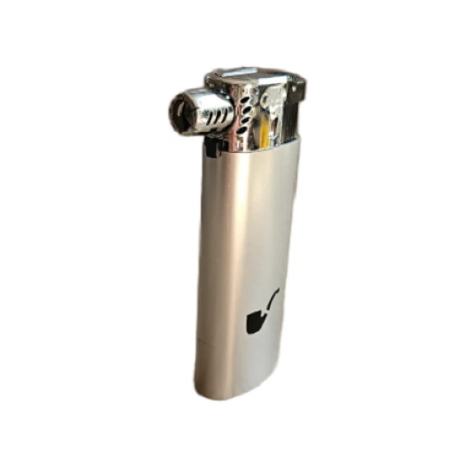 Cool Pipe ezüst színű újratölthető pipagyújtó oldalsó lánggal - Cool
