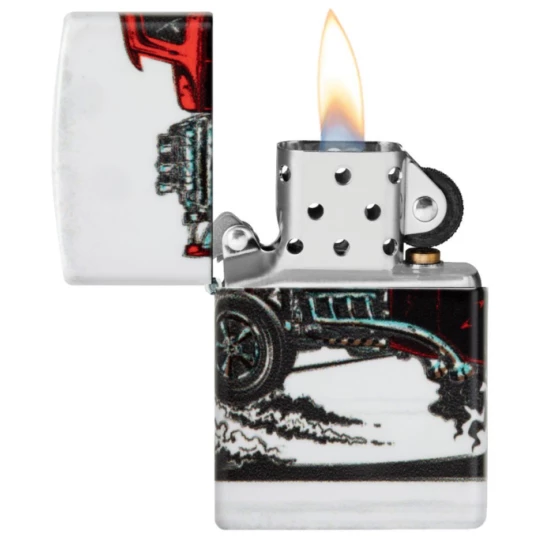 Zippo benzines öngyújtó – Hot Rod autó mintával