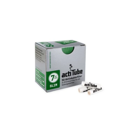ActiTube Slim aktívszenes pipafilter 7 mm – 10 x 50 db - Pipa filter