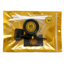 Missouri Meerschaum Modern Classic pipa szett 6 mm-es filteres, egyenes Orion kukoricacsutka pipával