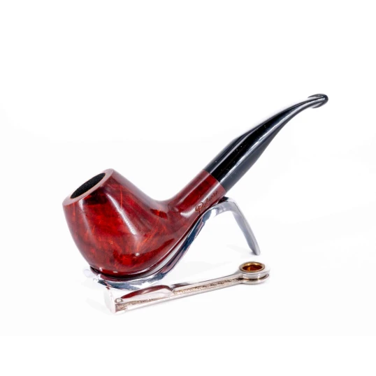 Padonio Nautica, vöröses barna színű bruyer pipa, hajlított szárral-3 - Bent