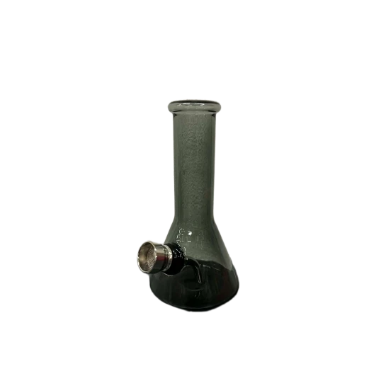 Chillout Smoke szürke üveg bong – kompakt kialakítás, 12 cm - Bongok és kiegészítők