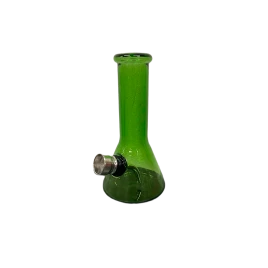 Chillout Smoke zöld üveg bong – kompakt kialakítás, 12 cm