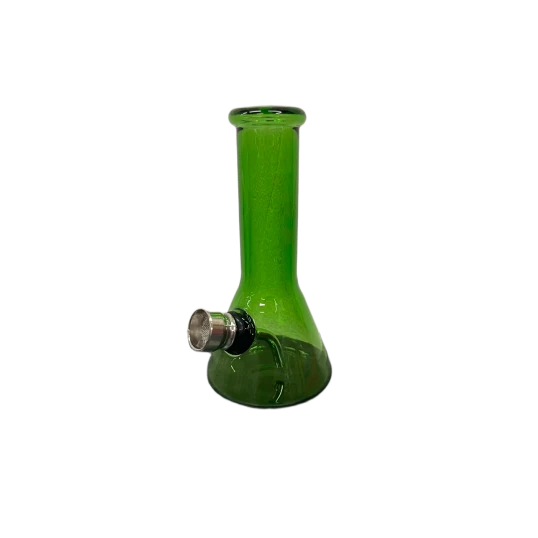Chillout Smoke zöld üveg bong – kompakt kialakítás, 12 cm - Bongok és kiegészítők