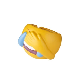 Emoji kerámia hamutartó - sárga színű sírva nevető smiley minta