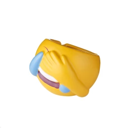 Emoji kerámia hamutartó - sárga színű sírva nevető smiley minta