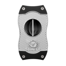 Colibri Diamond V-Cut, nemesacél pengéjű ék szivarvágó 23mm - króm és fekete színű pachmayr minta