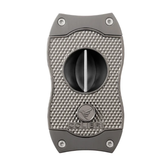 Colibri Diamond V-Cut, nemesacél pengéjű ék szivarvágó 23mm - sötét szürke színű pachmayr minta - Colibri V-Cut