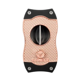 Colibri Diamond V-Cut, nemesacél pengéjű ék szivarvágó 23mm - rose arany és fekete színű pachmayr minta