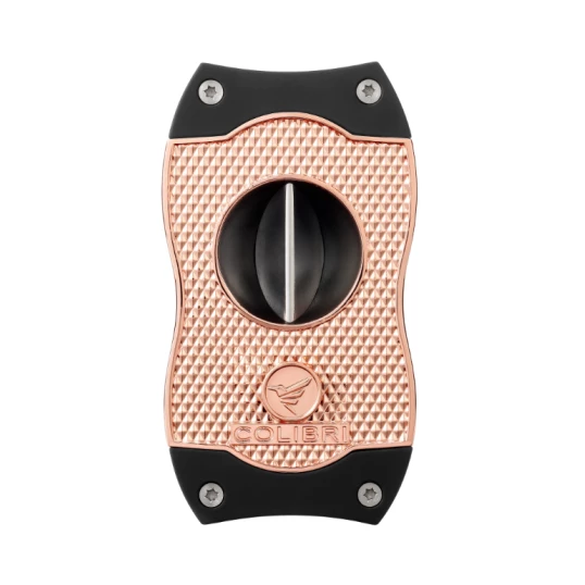 Colibri Diamond V-Cut, nemesacél pengéjű ék szivarvágó 23mm - rose arany és fekete színű pachmayr minta