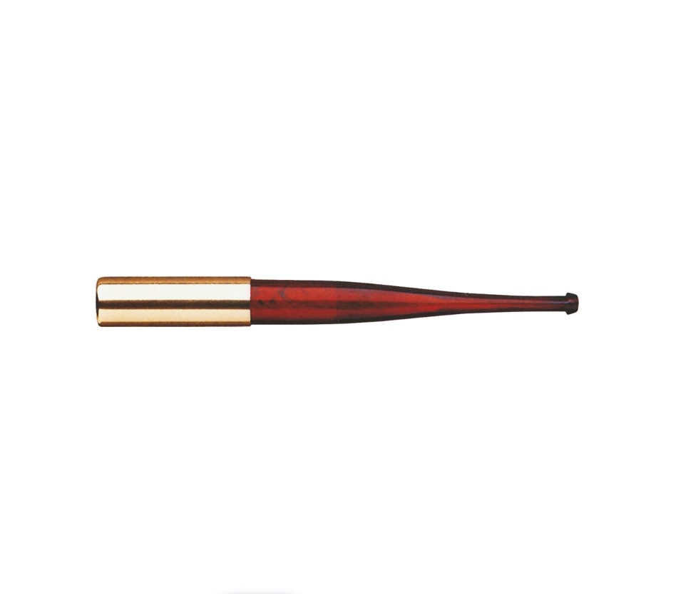 Denicotea Lady cigarettaszipka – pirosan áttetsző / arany – 116 mm