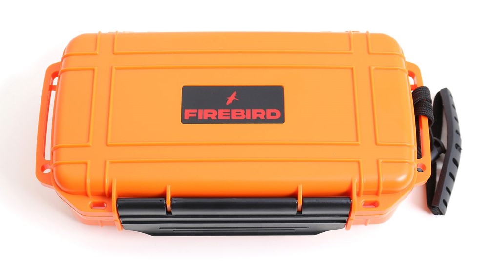 Firebird közepes méretű utazó humidor 10 szál szivar részére - narancs