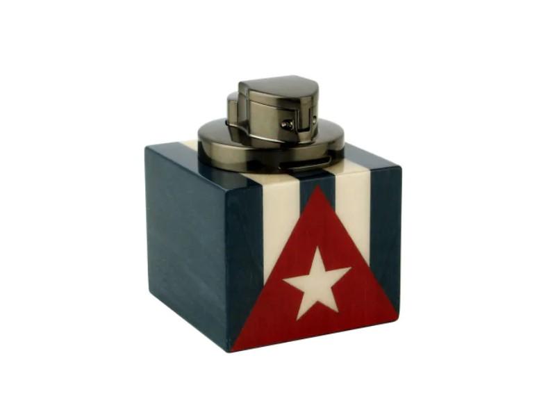 Adorini Cuba Te Amo Table Jet asztali szivar gyújtó 4-es Jet lánggal - Kuba zászló mintával