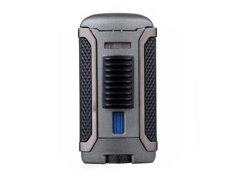Colibri Apex Matte Charcoal, egyes Jet lánggal égő szivar öngyújtó Pachmayr mintával - matt sötétszürke