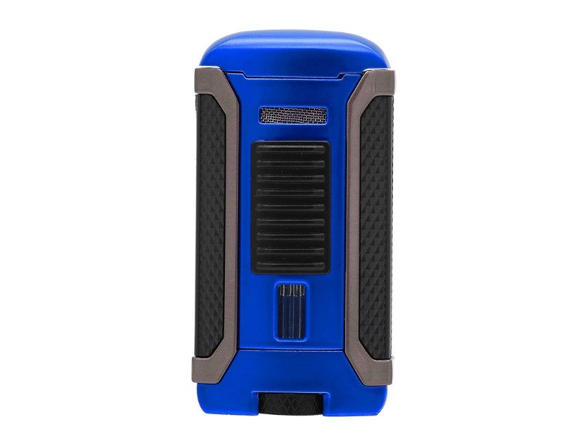 Colibri Apex Matte Blue, egyes Jet lánggal égő szivar öngyújtó Pachmayr mintával - matt kék