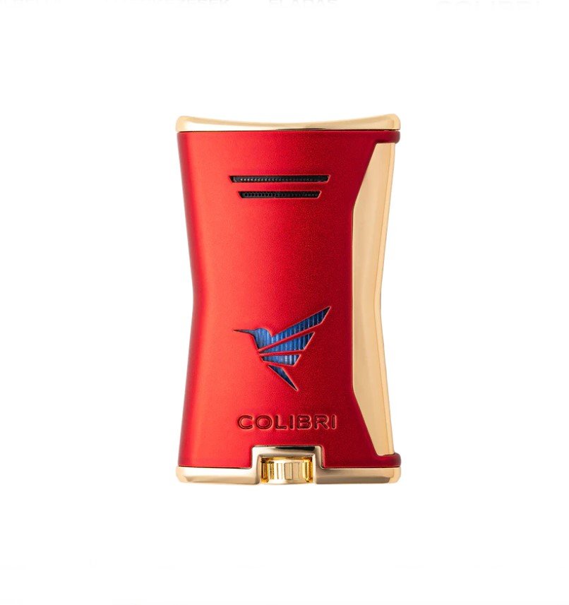 Colibri Slim szivar öngyújtó - piros, arany