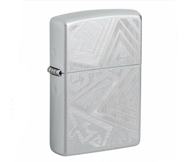 Benzines Zippo öngyújtó - Vonalazott nyilak