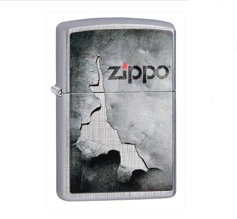 Benzines Zippo öngyújtó - Hámozott fém