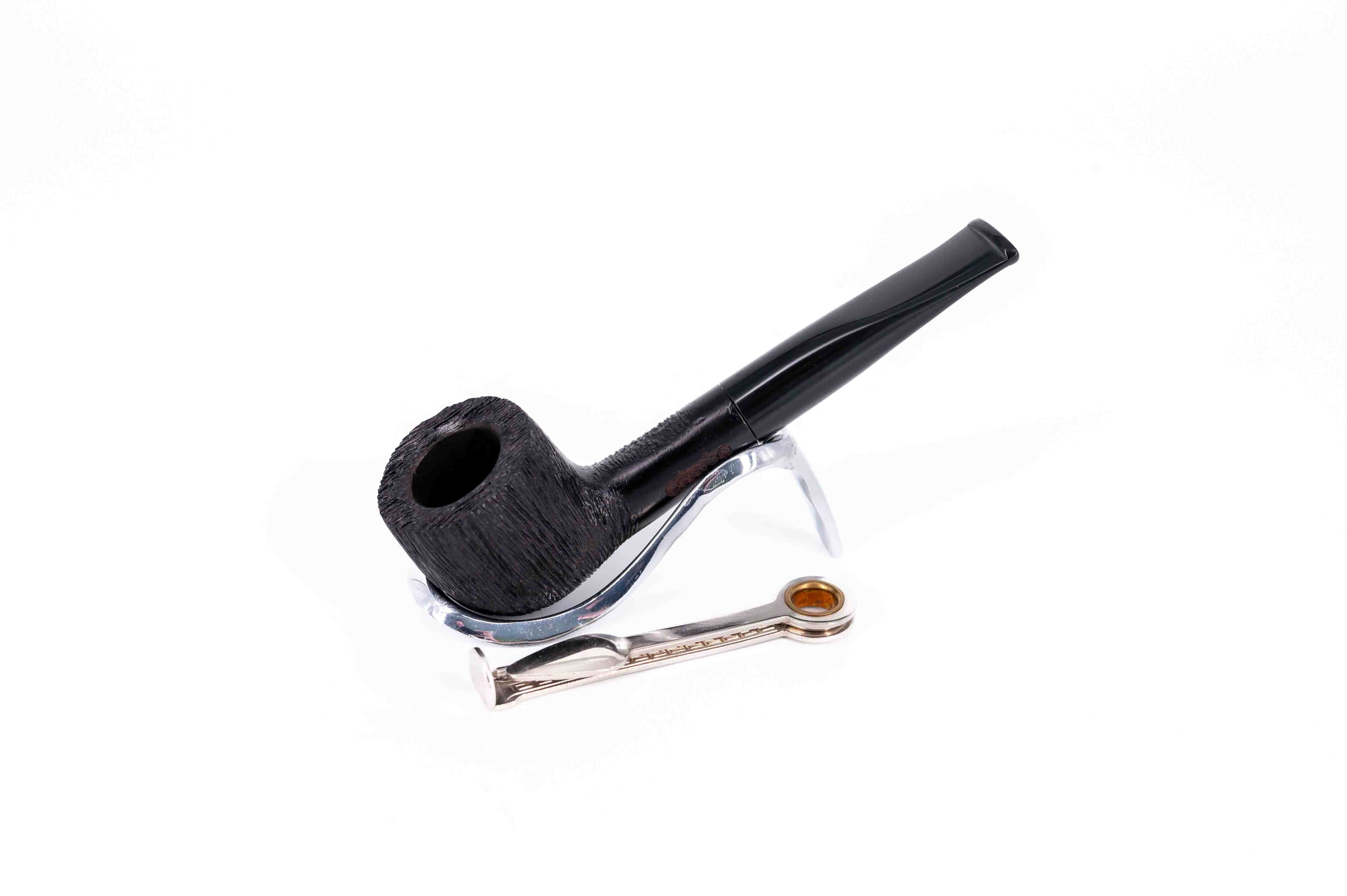 Adsorba fekete színű 9mm-es filteres bruyer pipa - Billiard típusú 2