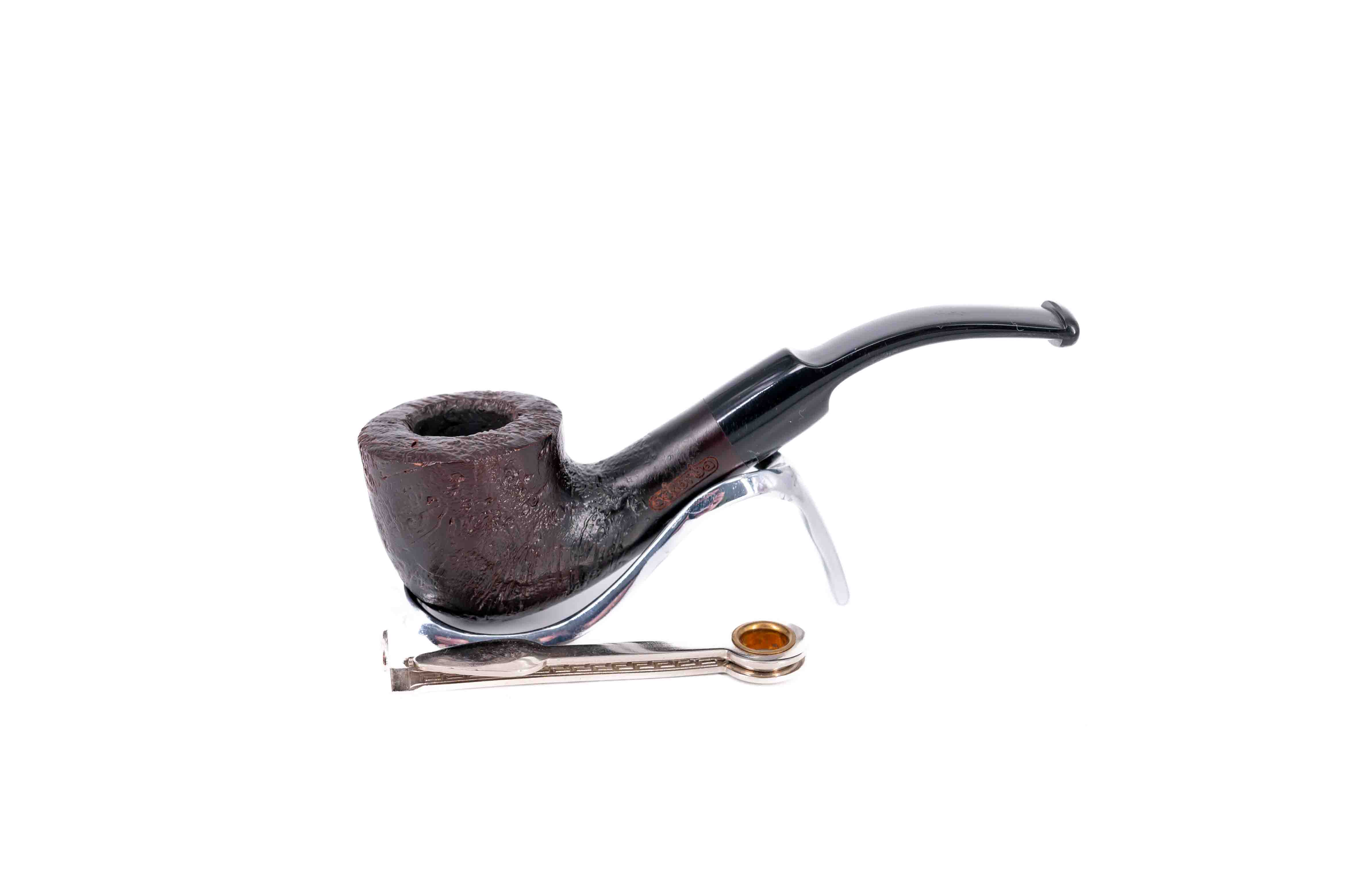 Adsorba 9mm-es fekete színű filteres bruyer pipa - Bent típusú 6