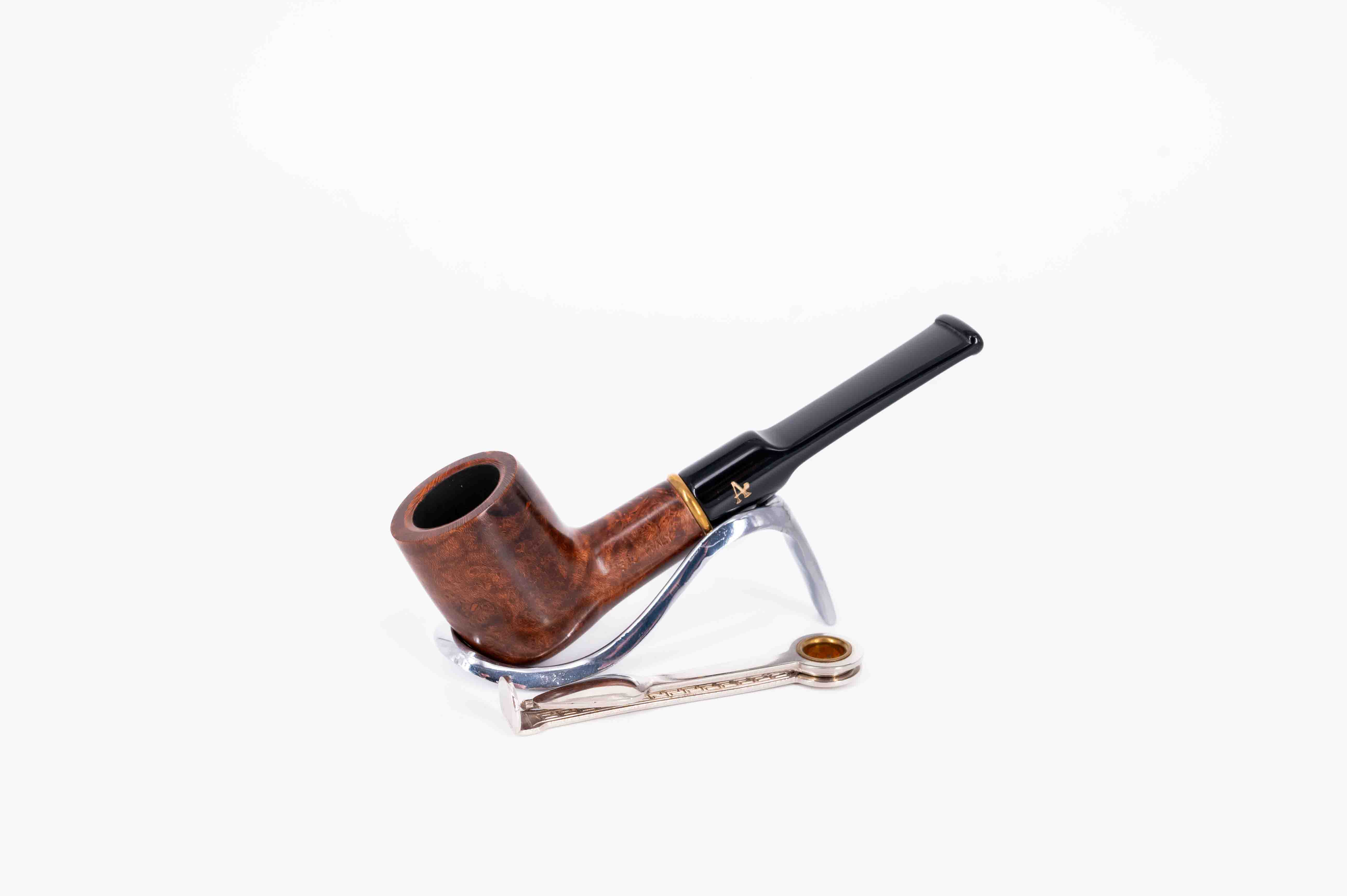Adventure 9mm-es barna színű filteres bruyer pipa egyenes szárral - Billiard típusú