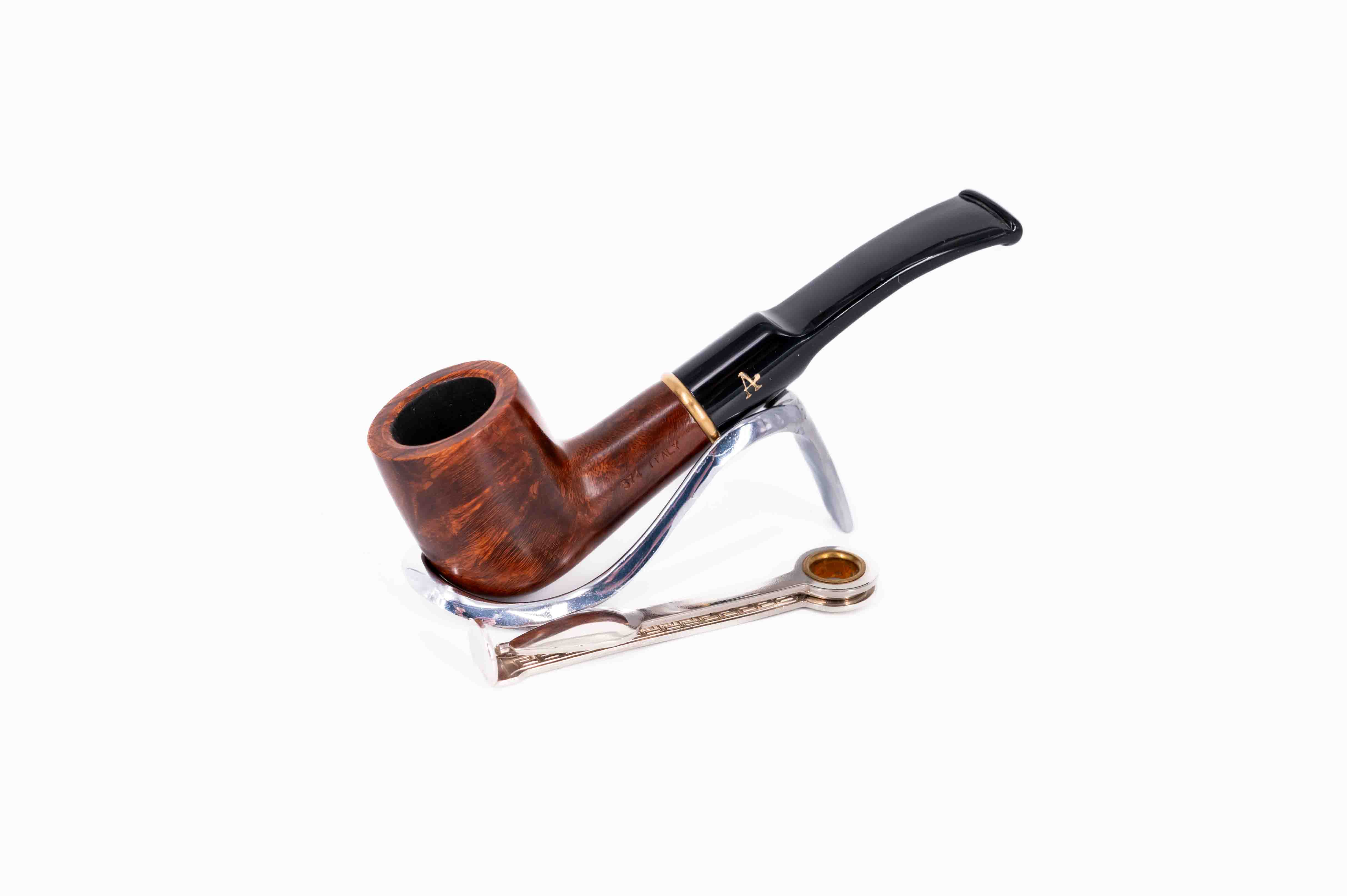 Adventure 9mm-es barna színű filteres bruyer pipa - Billiard típusú