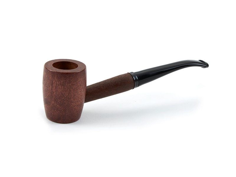 Missouri Meerschaum Ozark Mountain Hardwood Pipe, hajlított szárú juharfa pipa 6mm-es filterrel