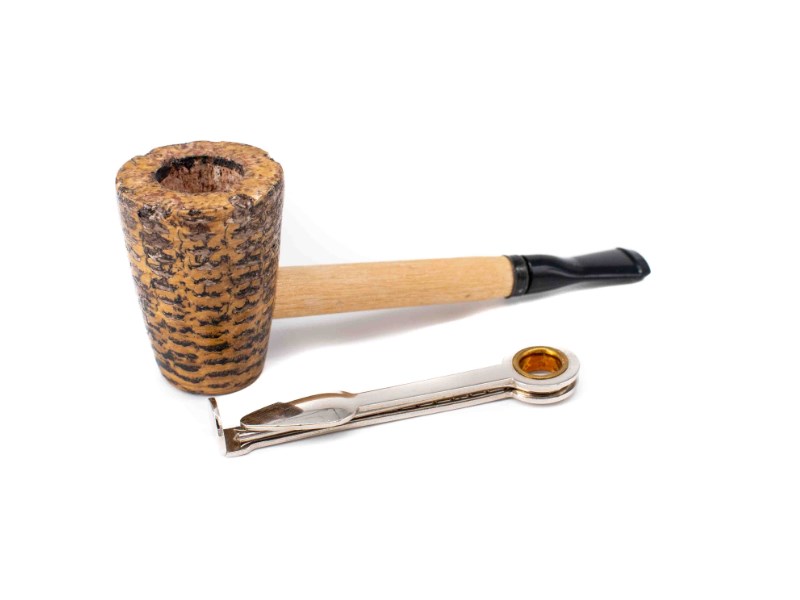 Missouri Meerschaum Marcus Corn Cob kukorica pipa egyenes rövid szárral, filter nélkül