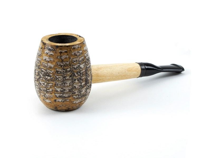Missouri Meerschaum Little Devil Cutty Corn Cob kukorica pipa egynes szárral filter nélkül - zsebpipa