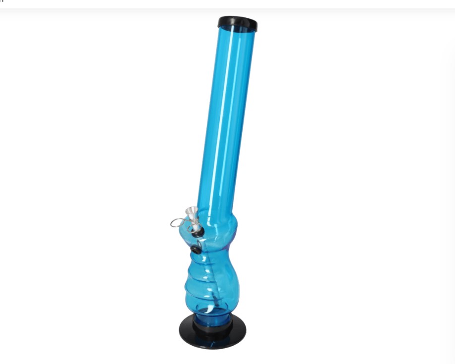 Bong Boss kék akril bong fém chillummal – 45 cm