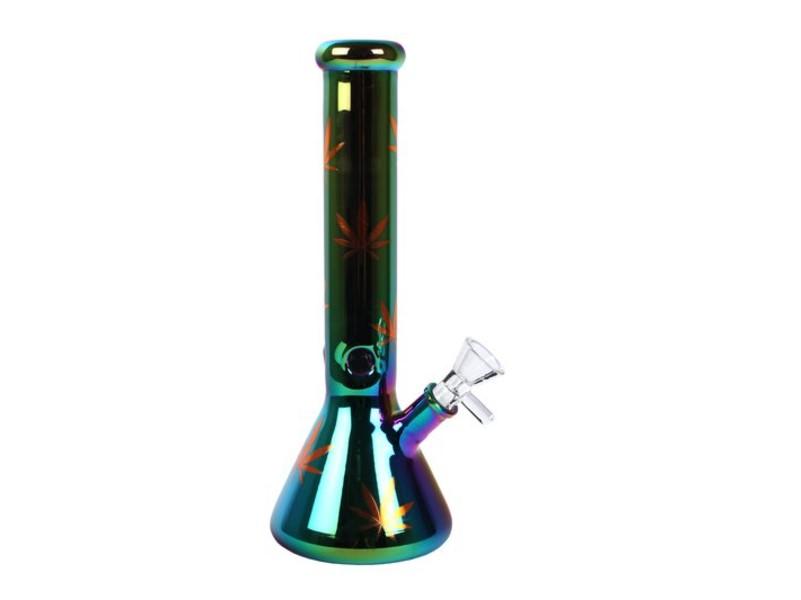 Szivárvány színű üveg jégbong - 36 cm