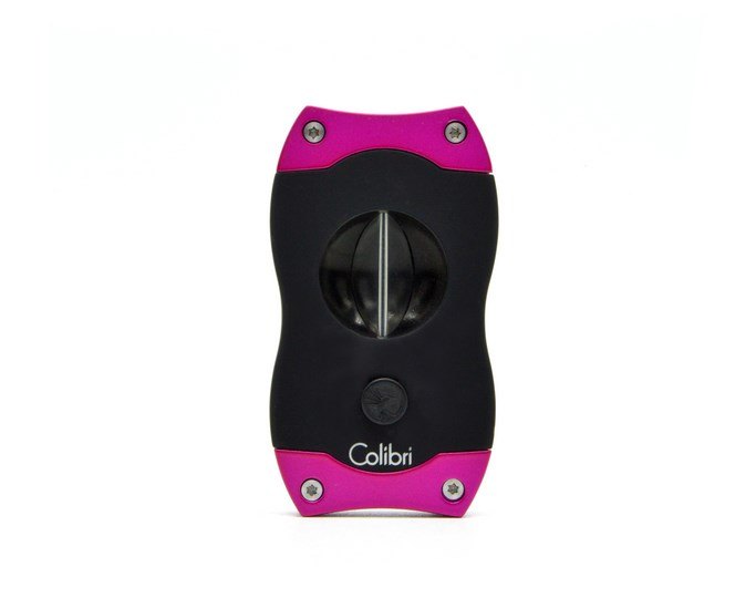 Colibri V-Cut Pink ék szivarvágó – V-Cutter, nemesacél penge, 23 mm