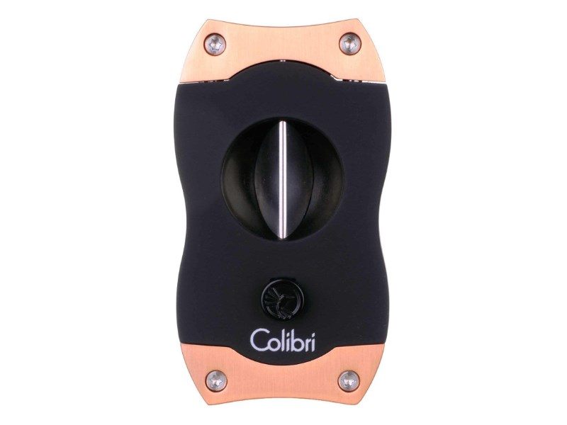 Colibri V-Cut Brushed Rose Gold, nemesacél pengéjü ék szivarvágó 23mm - szálcsiszolt rózsaarany