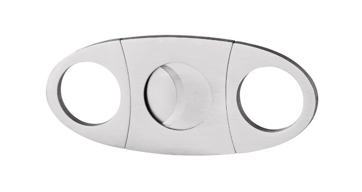 Angelo ovális dupla pengés szivarvágó szálcsiszolt nemesacél, 22 mm