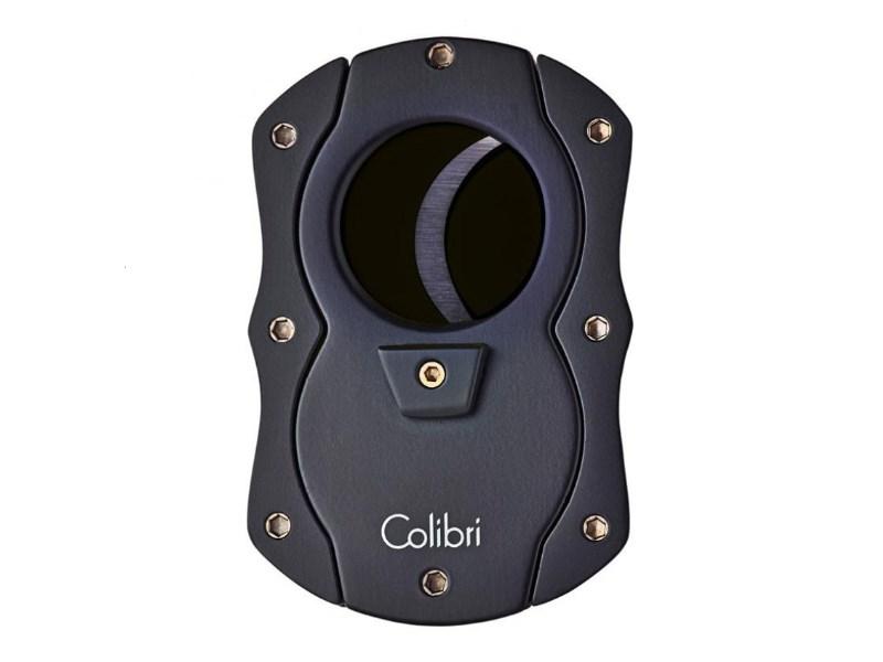 Colibri Cut fekete pillangó szivarvágó, fekete színű tapadás mentes nemesacél pengével - 25mm